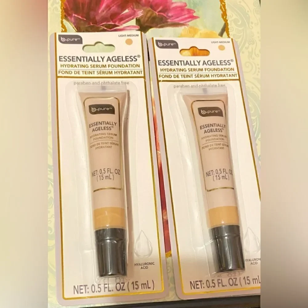 🎀B pure Essentially Ageless hydrating serum foundation (set of 2💥